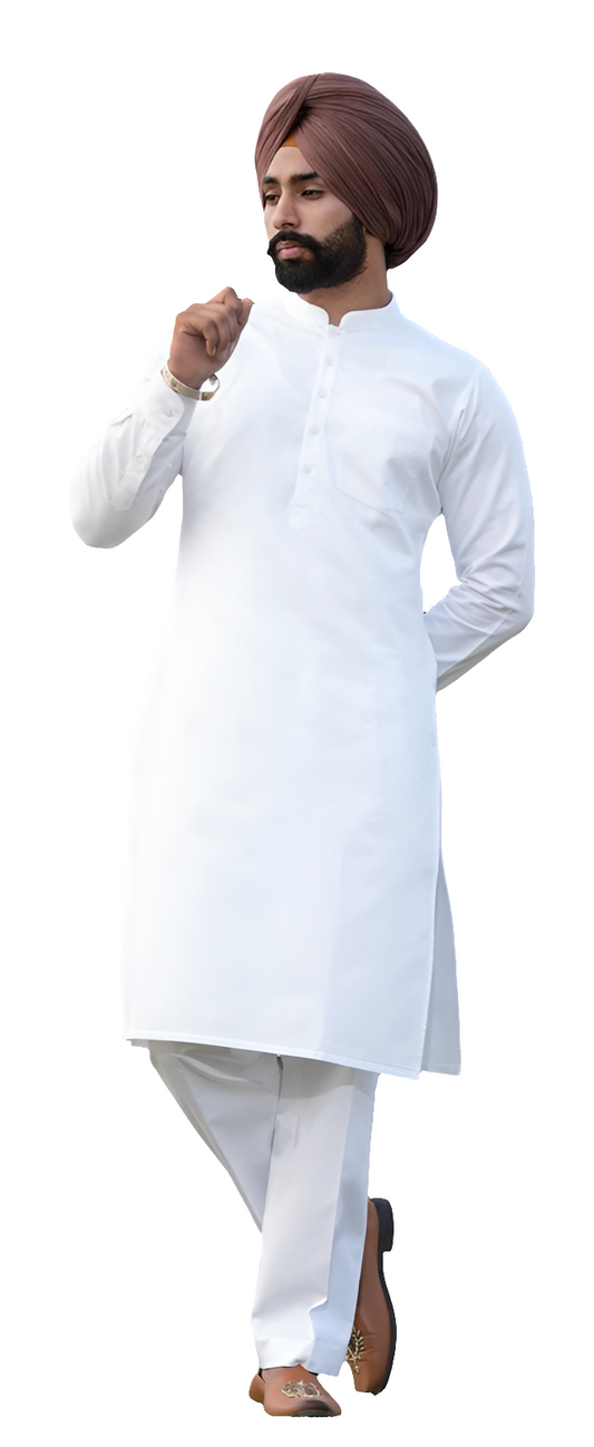 White Khaddar Kurta Pajama | Chitta Kurta Pajama | ਚਿੱਟਾ ਖੱਦਰ ਕੁੜਤਾ ਪਜਾਮਾ |